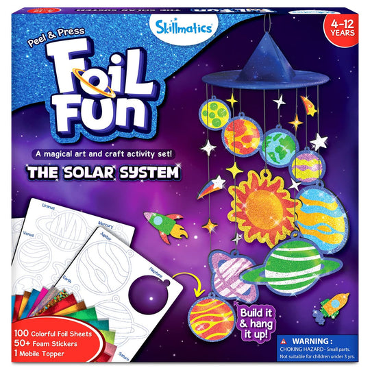 Skillmatics Kids Foil Fun Solar System Craft Kit