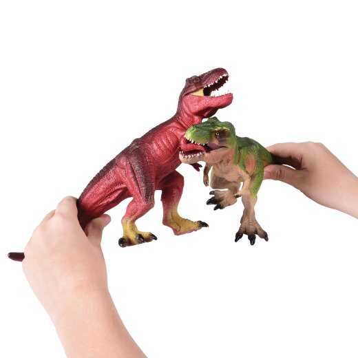 T Rex Moveable Jaws Dinosaur Figure 6 Pack