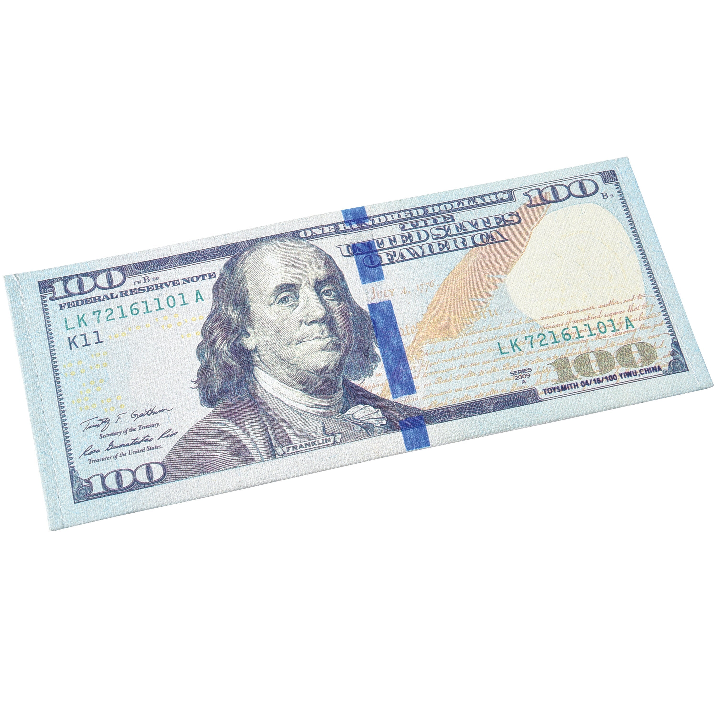 Big Spender Wallet Novelty Polyester Hundred Dollar Bill Design