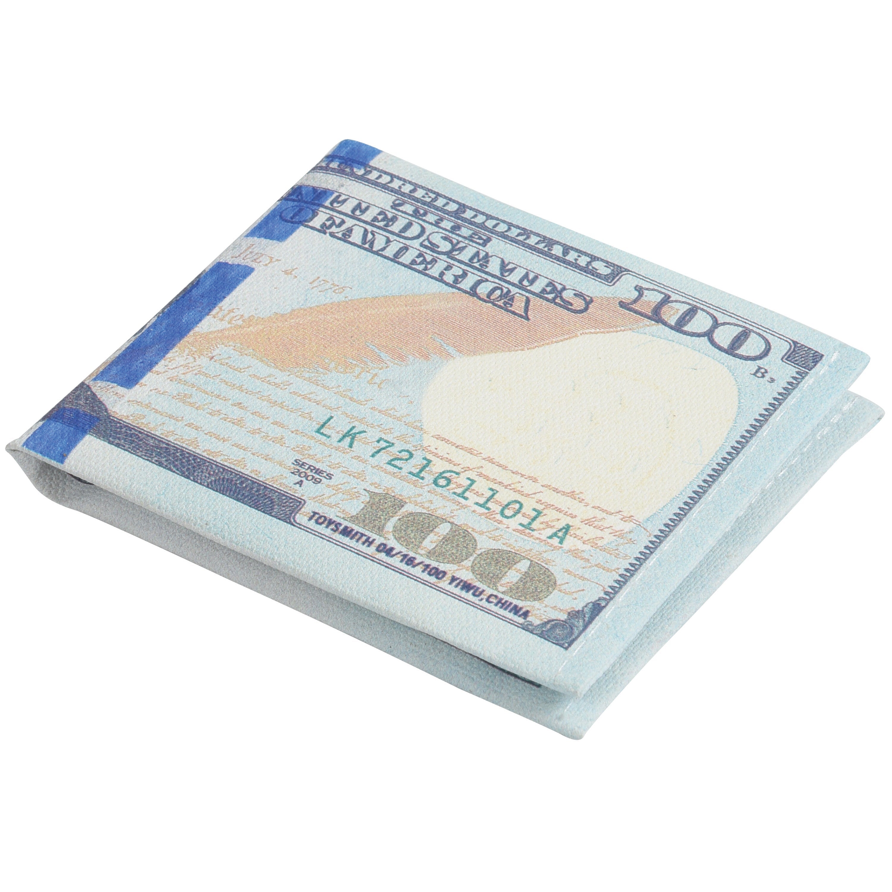Big Spender Wallet Novelty Polyester Hundred Dollar Bill Design