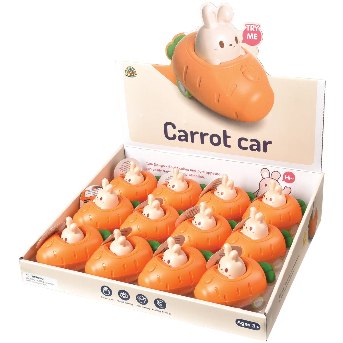 Press and Go Carrot Car