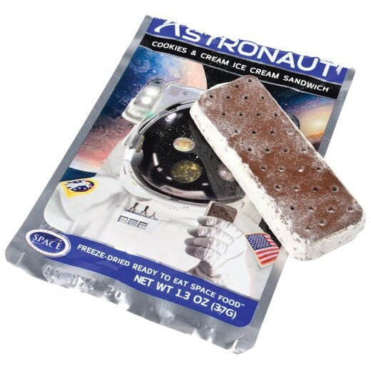 Astronaut Cookies and Cream Freeze-Dried Ice Cream Sandwich