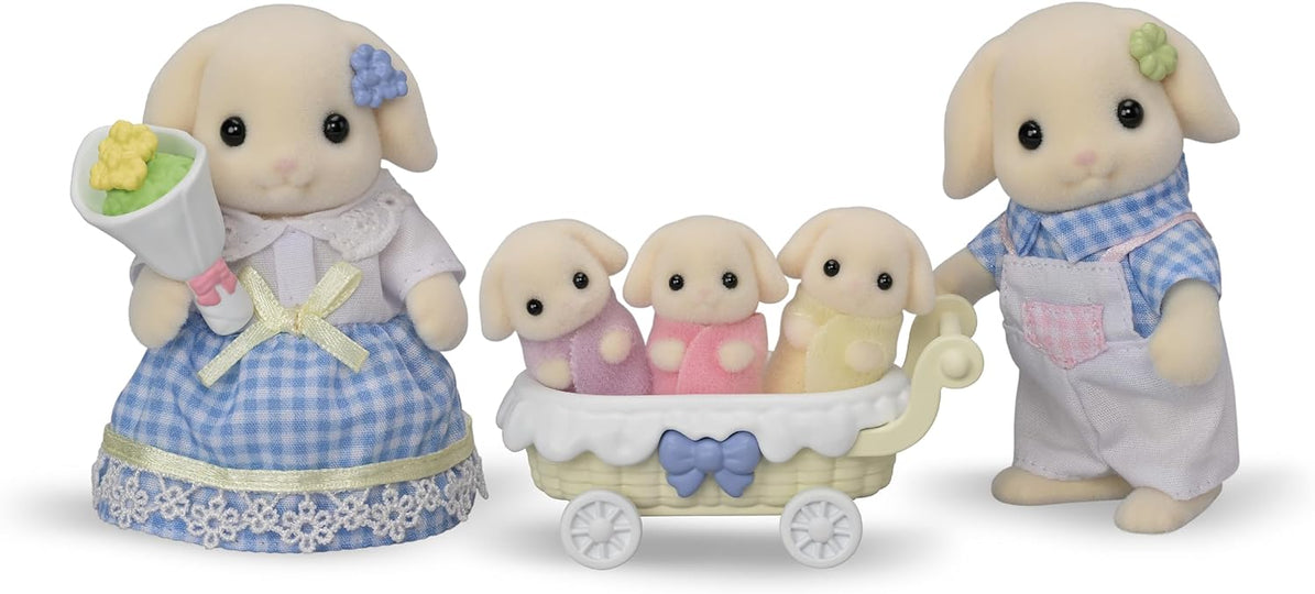 Calico Critters Flora Rabbit Family