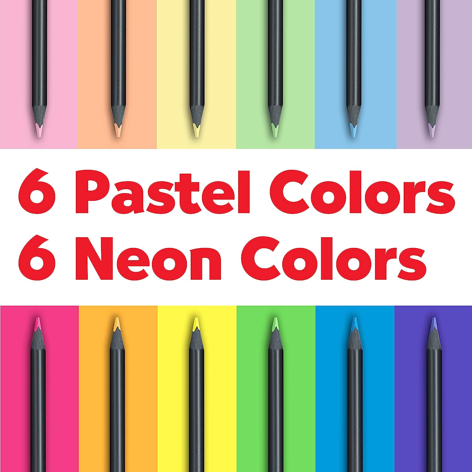 Color Pencils Neon Black