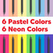 Color Pencils Neon Black