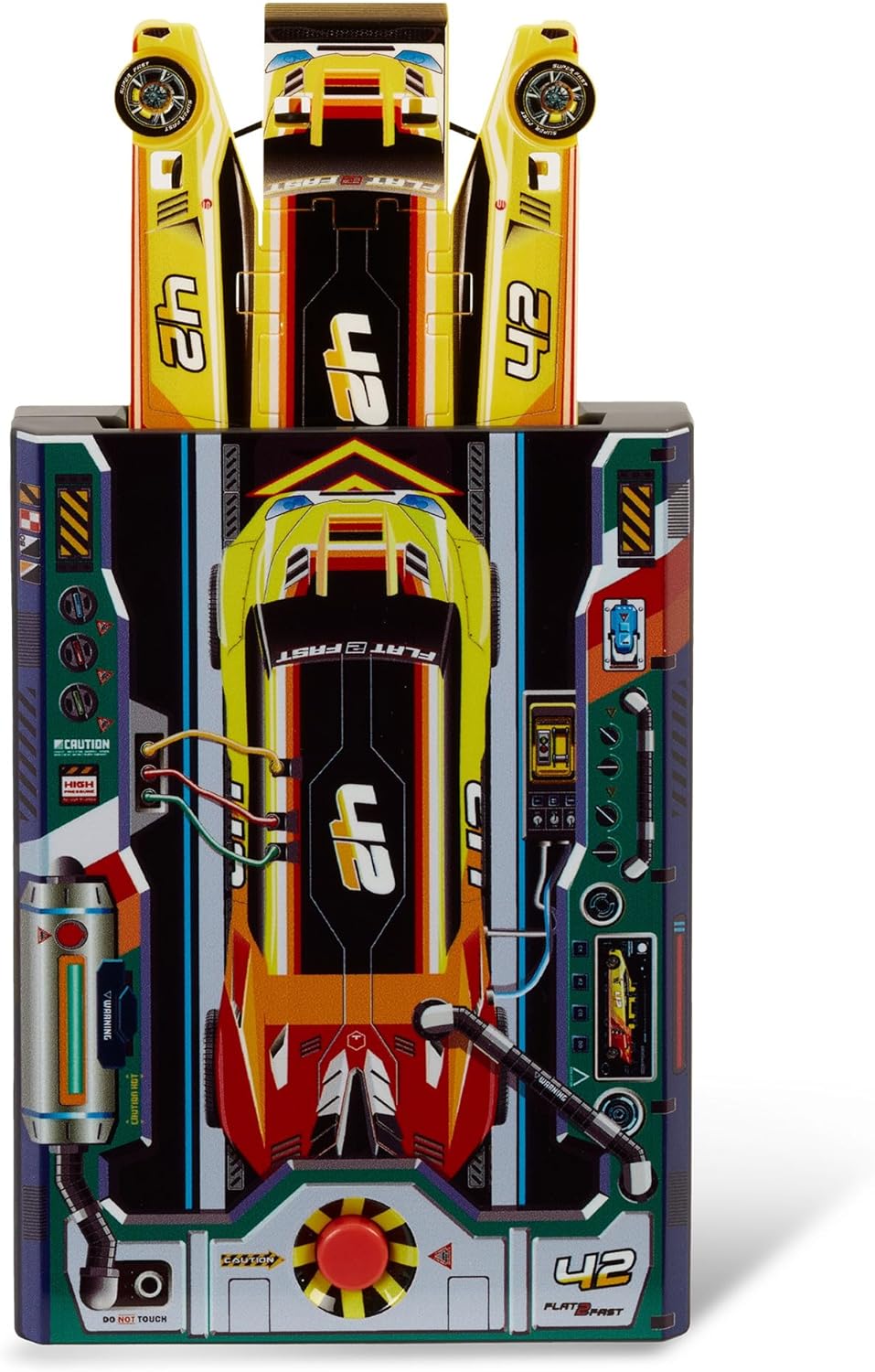 Flat 2 Fast Yellow Car