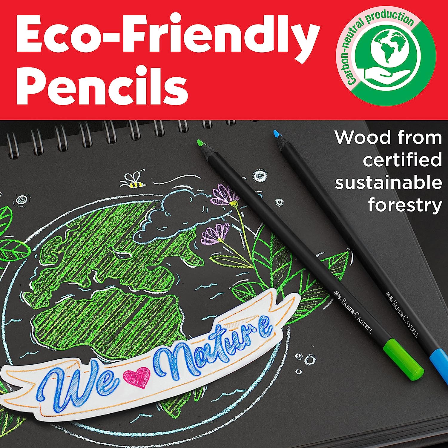 Color Pencils Neon Black