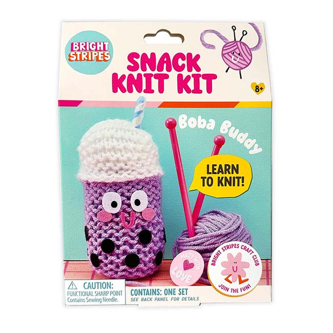 Snack Knit Kit Boba Buddy