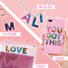 Resin Letter Charm Set