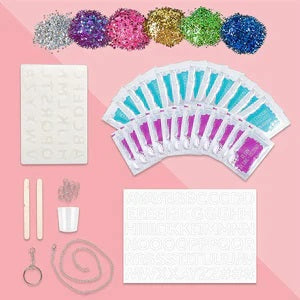 Resin Letter Charm Set