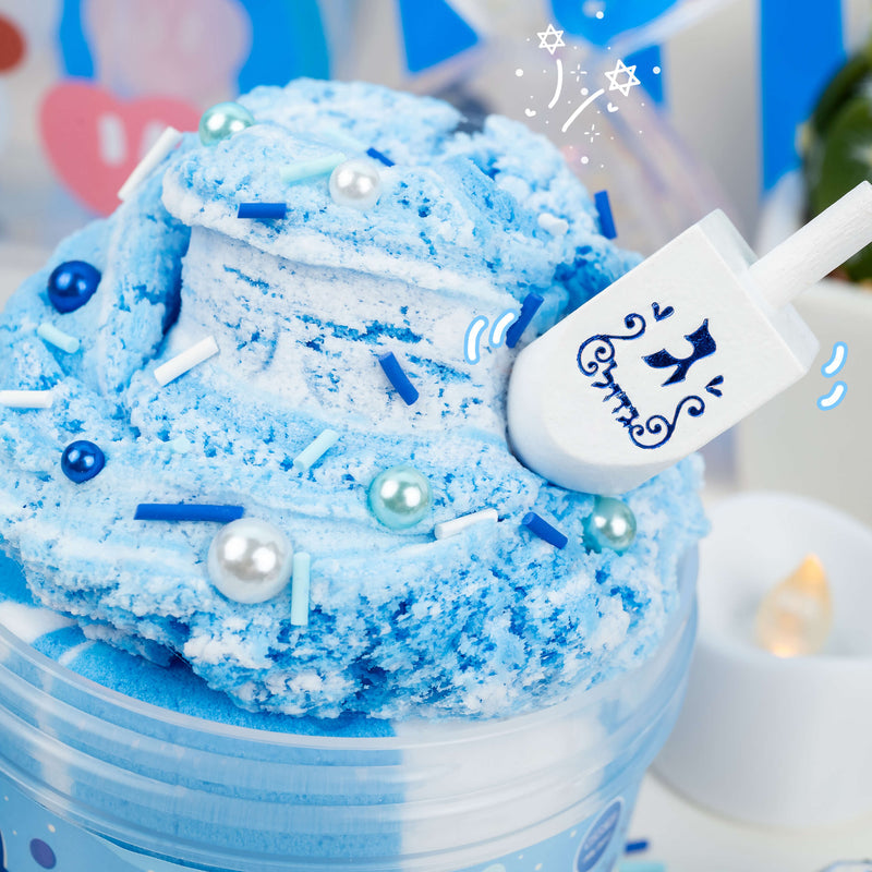 Hanukkah Ice Cream Slime