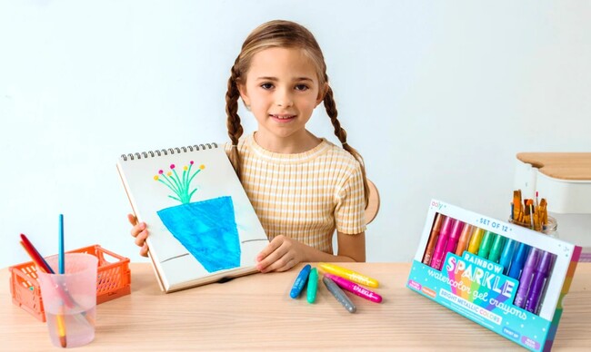 Rainbow Sparkle Watercolo