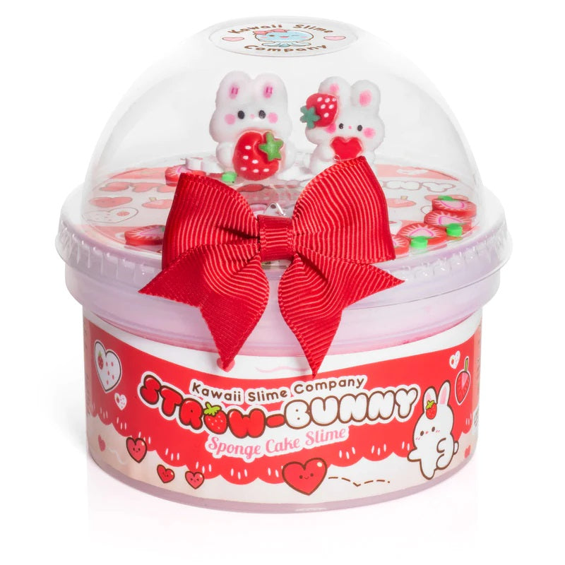 Kawaii Straw-Bunny Sponge Cake Cloud Slime — Learning Express Gifts