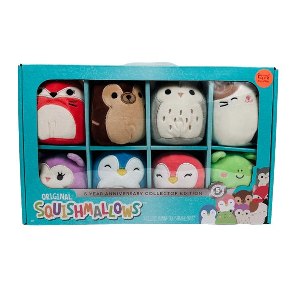Squishmallow 5 Year Anniversary Box 8 Piece Gift Set