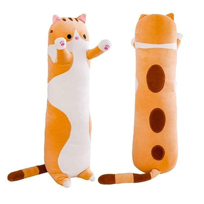 Long Orange Tabby Cat Pillow
