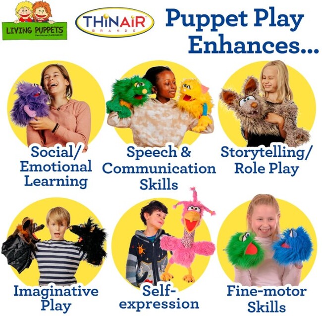Spike Puppet Living Puppets Spike 14 Inch — Learning Express Gifts