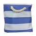 Striped Canvas Tote Purpl