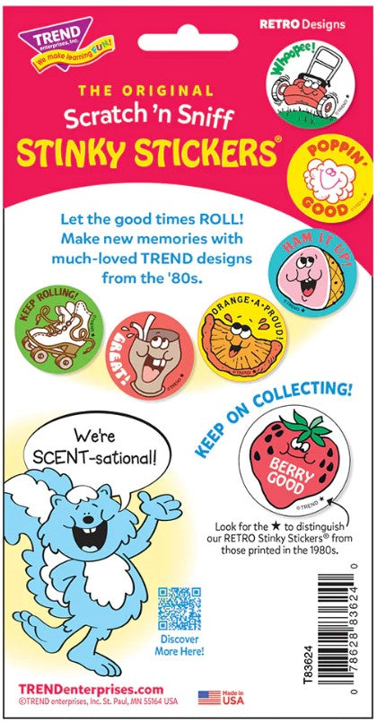 Keep Rolling! Leather Scratch 'n Sniff Stinky Stickers®