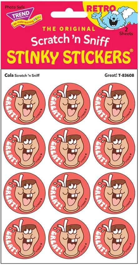 Great! Cola Scratch 'n Sniff Stinky Stickers®