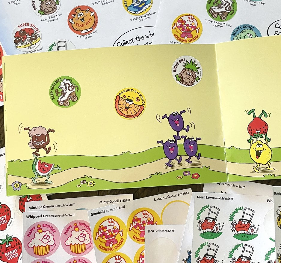 Keep Rolling! Leather Scratch 'n Sniff Stinky Stickers®