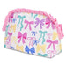 Cosmetic Bag Oval Pretty Bow