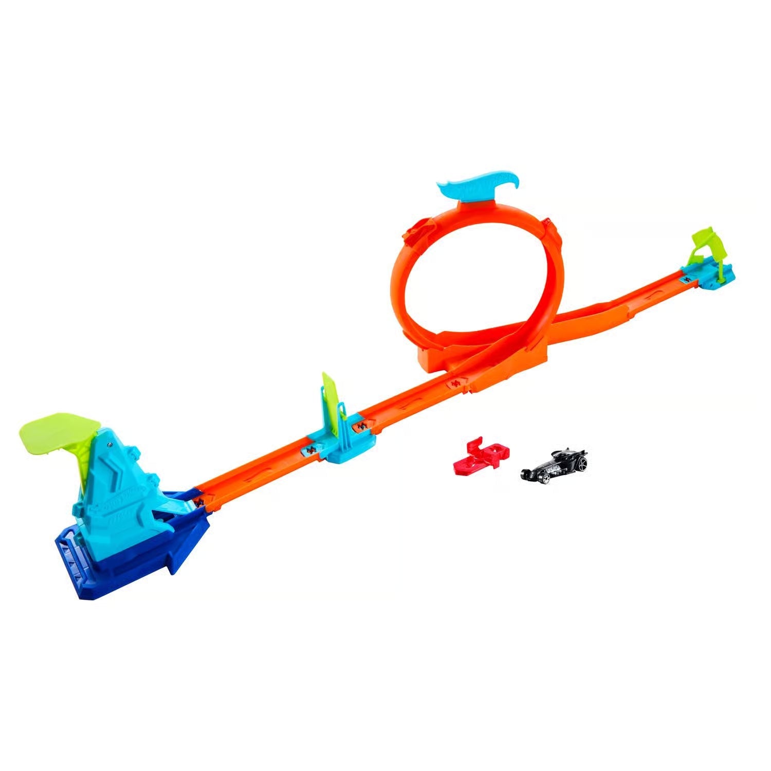 Hot Wheels Slam Jump Challenge Track Set & Die-cast Car