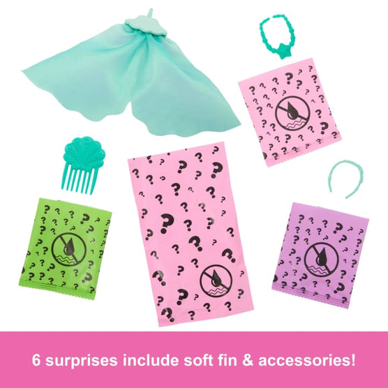 Barbie Color Reveal Mermaid Series Doll & Accessories With 6 Surprises