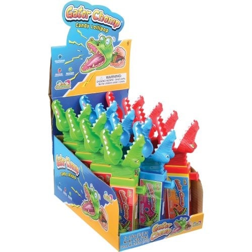 US Toy Gator Chomp Novelty with Lollipop Treat 12-Piece Set