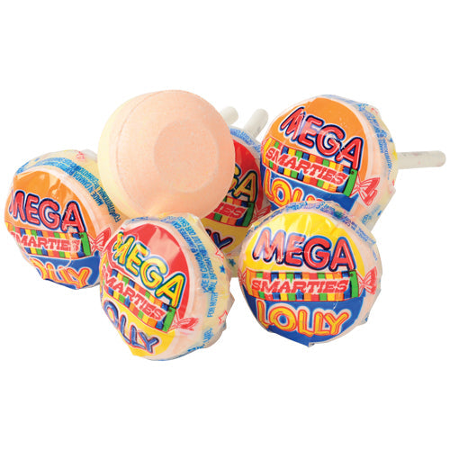 Smarties Mega Double Lollies 24-Piece Pack Fruit Candy