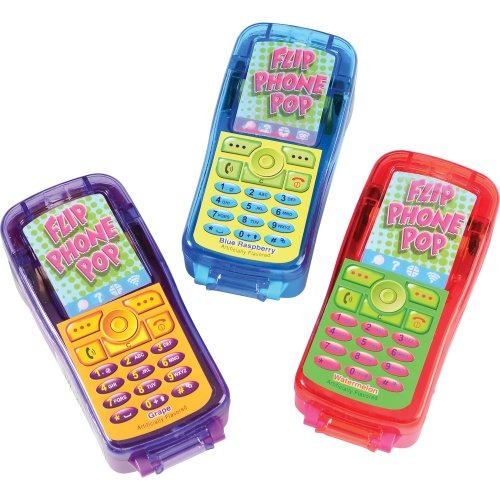 Flip Phone Pop 12-Piece Candy Dispenser Set