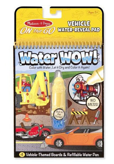 Melissa & Doug Water Wow! Reusable Water-Reveal Activity Pad - Vehicles