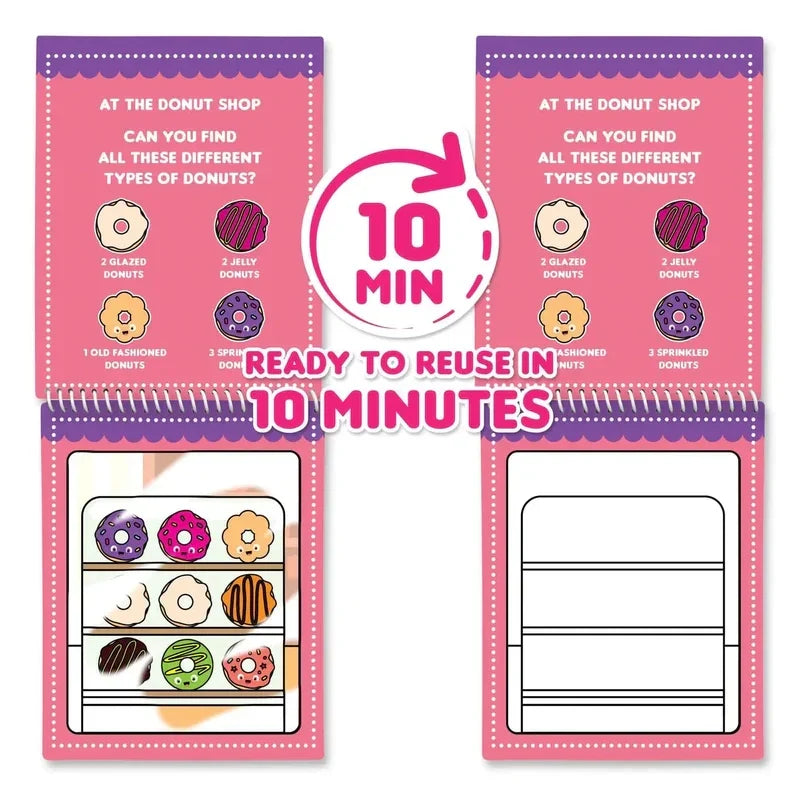 Scentco Water Magic Donut Interactive Coloring Book for Kids