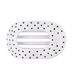 TELETIES White Polka Dot Party Large Hair Clip