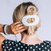 TELETIES White Polka Dot Party Large Hair Clip