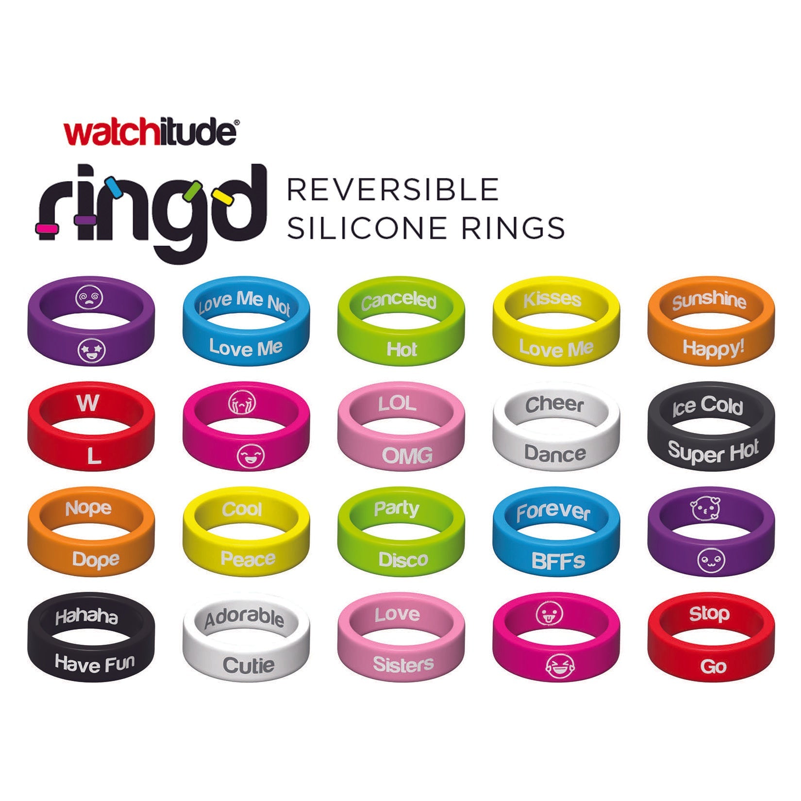 Ring'd Reversible Silicone Rings