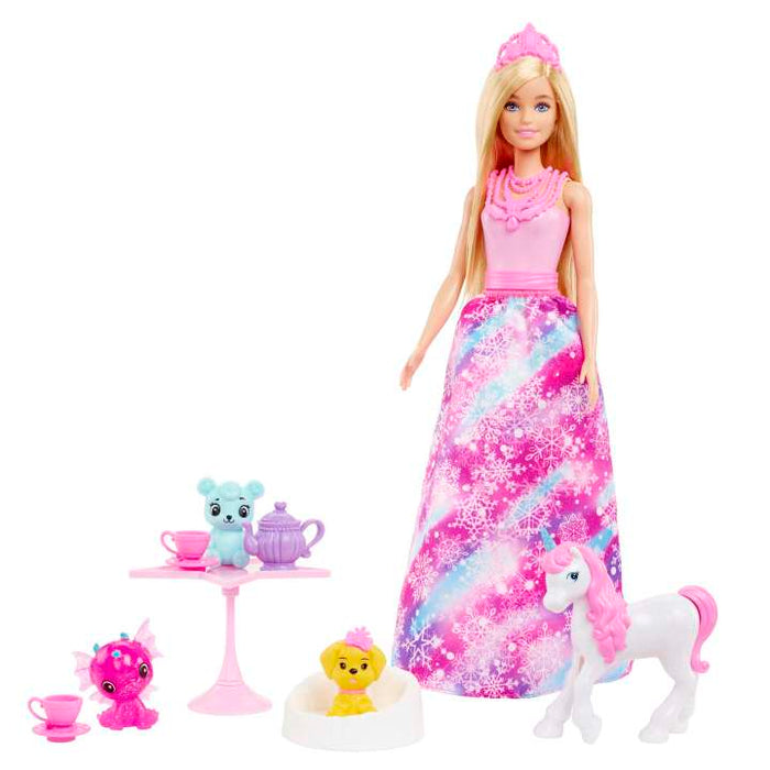 Barbie Dreamtopia Advent Calendar With Doll And 24 Surprises Like Pets, Clothes And Accessories