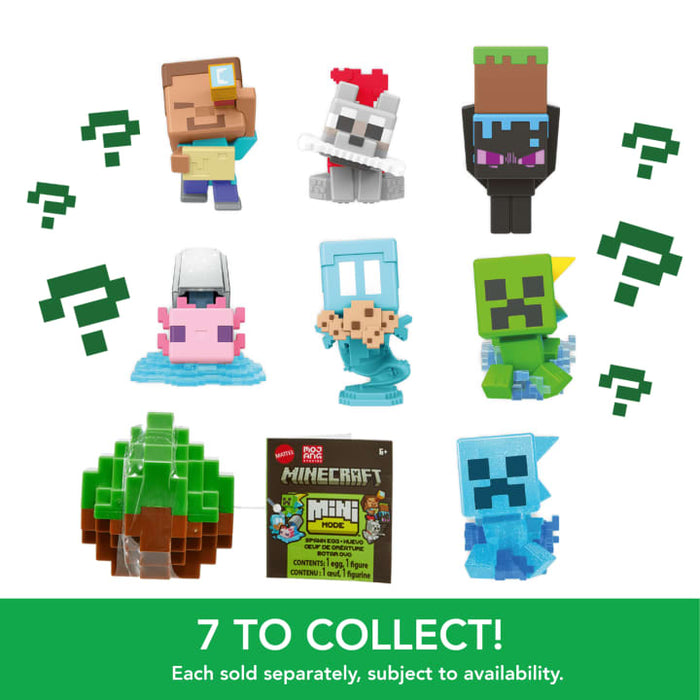 Minecraft Mini Mode Spawn Egg Figures Collection