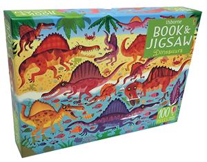 100 Piece Dinosaurs Book & Jigsaw Puzzle
