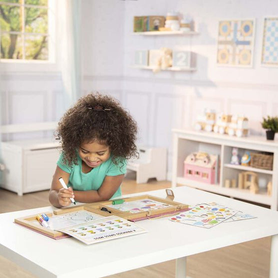 Natural Play: Play, Draw, Create Reusable Drawing & Magnet Kit - Princesses