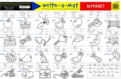 Alphabet Write-A-Mat Learning Placemat