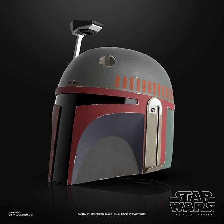 Boba Fett Black Mandalorian Helmet