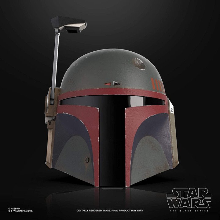 Boba Fett Black Mandalorian Helmet
