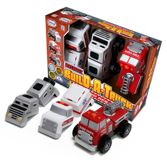 Magnetic Build-A-Truck: Fire and Rescue Set