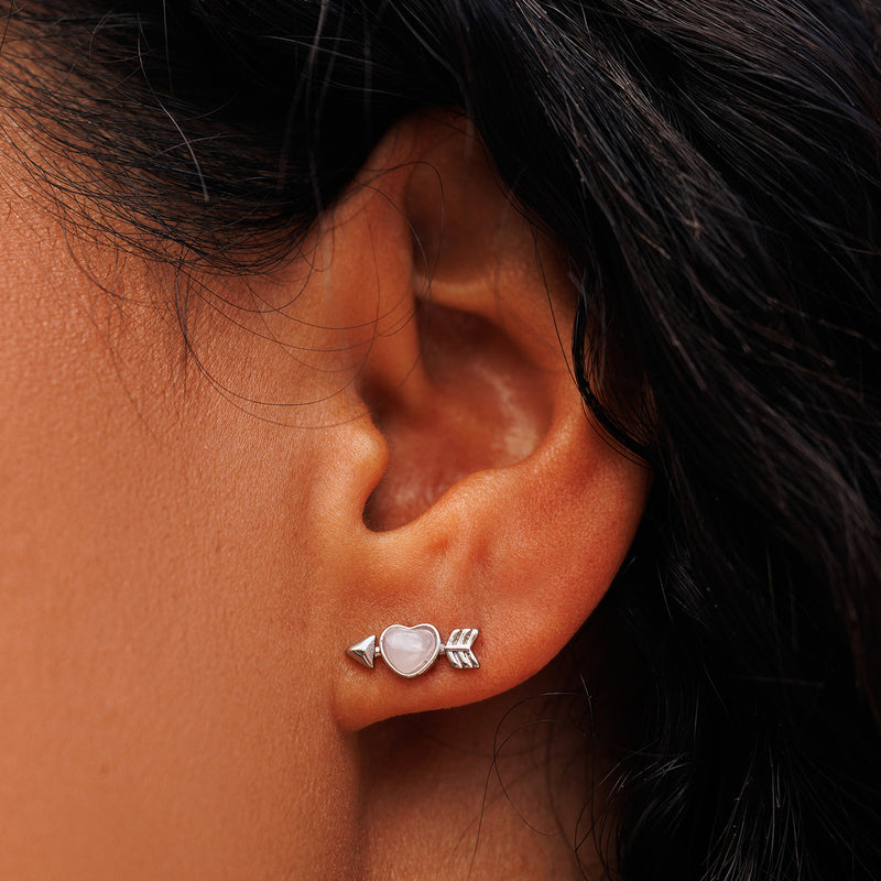 Cupids Bow Stud Earrings PuraVida