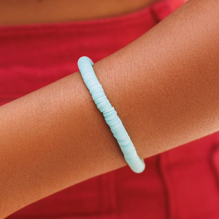 Pastel Disc Stretch Bracelet Puravida