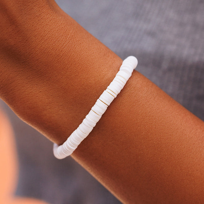 Pastel Disc Stretch Bracelet Puravida