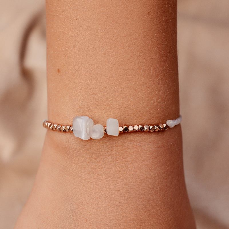 Seaside Bead Rose Gold PuraVida Bracelet