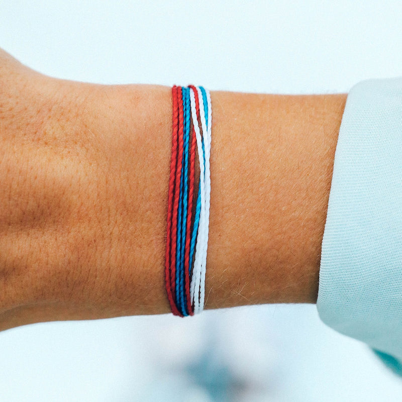 Red White and Blue PuraVida Bracelet