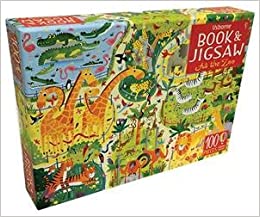100 Piece At The Zoo Book & Jigsaw Puzzle