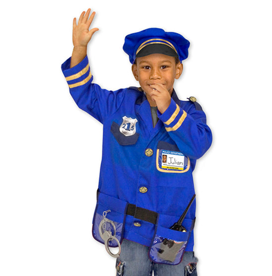 Police Officer Role Play Costume Dress-Up Set